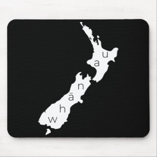 Aotearoa New Zealand With Kiwi Whanau Maori  Mouse Pad