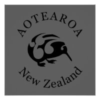 Aotearoa Nouvelle-Zélande KIWI POSTER