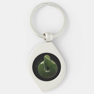 Aotearoa NZ Greenstone Pounamu Twist Gift Keychain