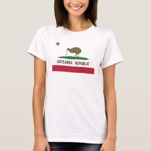 Aotearoa Republic Kiwi Flag New Zealand T-Shirt