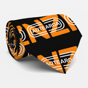 Aotearoa Text art Modern Tie