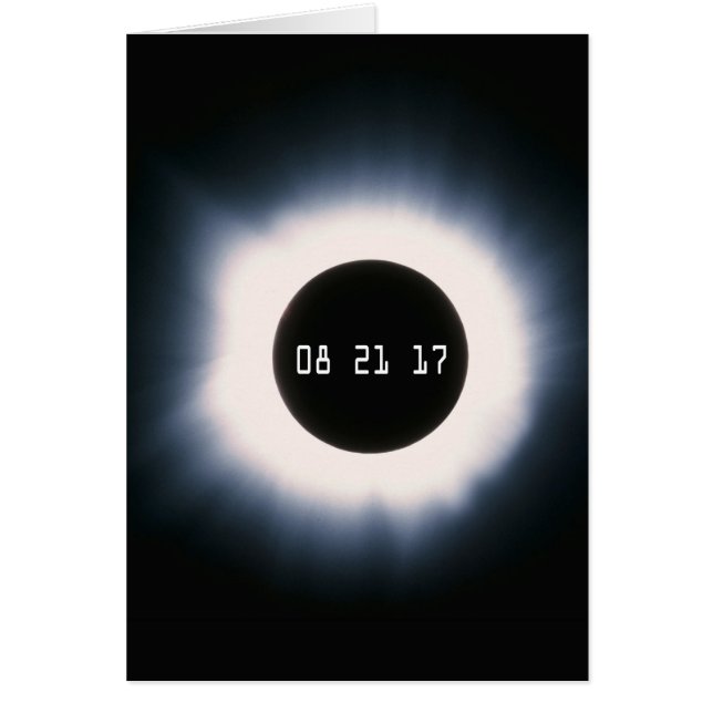 Août 2017 Total Solar Eclipse in Black and White (Devant)