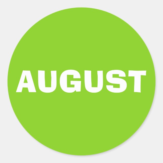 Août Ad Lib Sticker vert jaune par Janz (Devant)