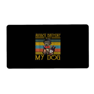 Août Anniversaire Avec Mon Irlandais Wolfhound Dog