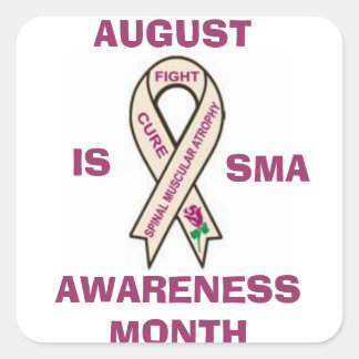AOÛT EST AUTOCOLLANT DE MOIS DE CONSCIENCE DE SMA