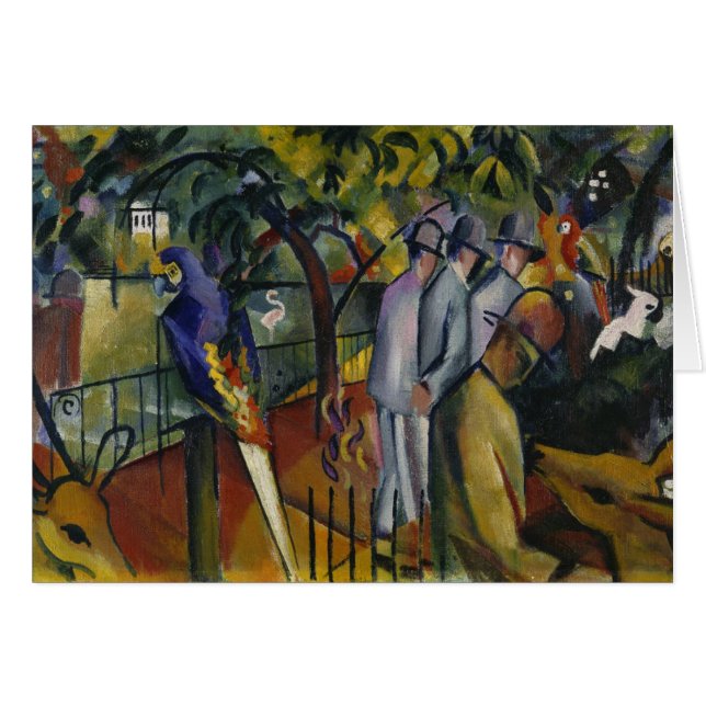 Août Macke | Jardin zoologique I (Devant horizontal)