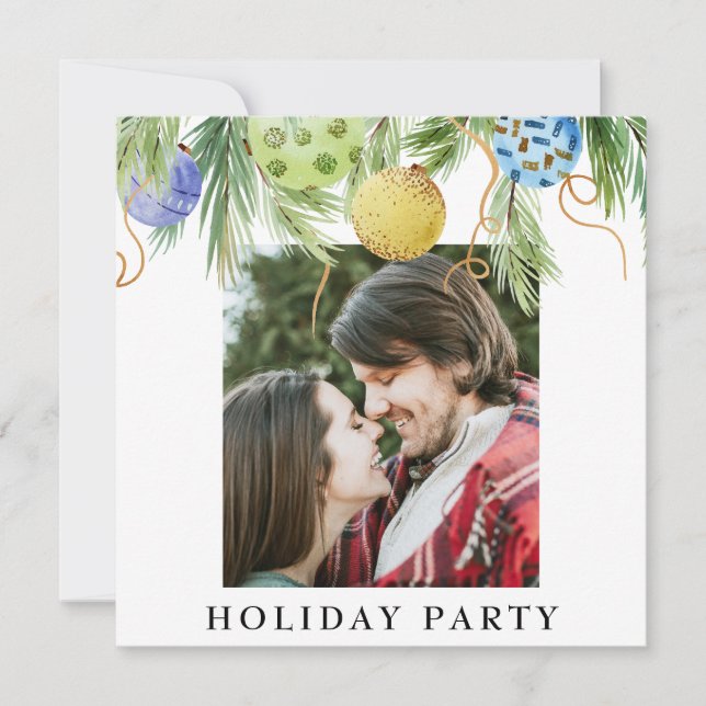 *~* AP20 Family Business Christmas Holiday Party Invitation (Front)