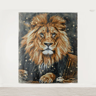 *~* AP23 Artistic Celestial  BOLD LION Wall Tapestry