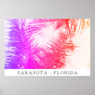 *~*  AP25 Travel Exotic Palm Trees - Personalize Poster