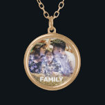 *~* AP42 FAMILY Photo Picture Image Glitter Gold Plated Necklace<br><div class="desc">ROUND NECKLACE / PENDANT (search id AP42 for similar designs on various products ) * Energetically Enhanced remembrance Keepsake memories memory family. Family Photo / Family Photograph. Upload your family picture. Right now the text reads "FAMILY" A text area is available. Personalize Customize the font colour , font size actual...</div>