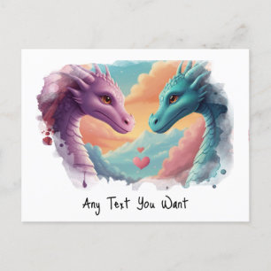 *~AP48 Invite Gender Dragon PHOTO Postcard