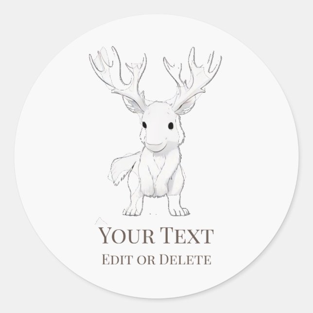 *~* AP49 Bébé rustique mignon Sticker de dessin d' (Devant)