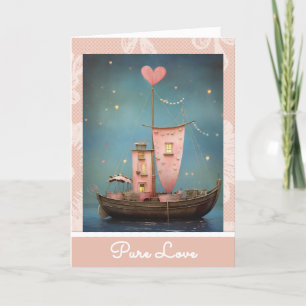 *~* AP51  Love Boat  33 Hearts Romantic Valentine  Holiday Card