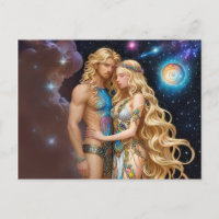 *~* AP58 Cosmic Couple Fantasy Romantic Galaxy