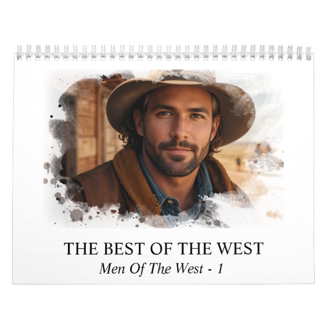*~* AP59 Men Man Wild West Cowboy  1 Calendar (Cover)