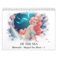 *~* AP60 Magical Mermaids Muses Sea 1 Calendar