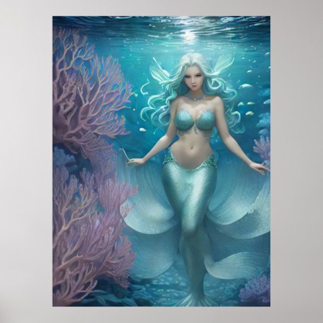 *~* AP60  Water Goddess Fantasy Sea Mermaid 2 Poster (Front)