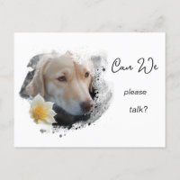*~* AP61 Can We Talk -  Lab Retriever Flower 