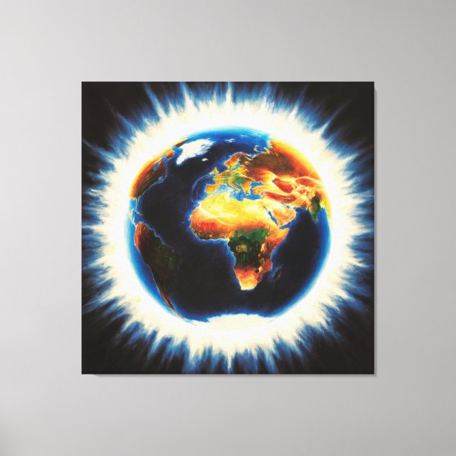 *~*  AP70 Light Earth World Cosmic Love Canvas Print (Front)