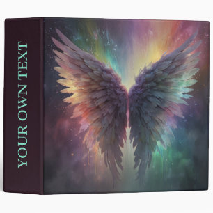 *~* AP78 Esoteric Mystical Rainbow Angel Wings Binder