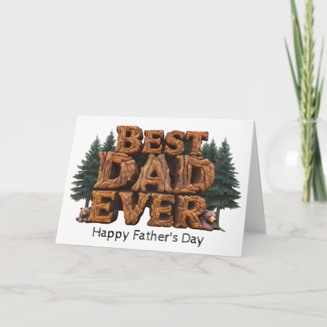 *~* AP86 Meilleure carte Fête des pères photo DaD (Devant)