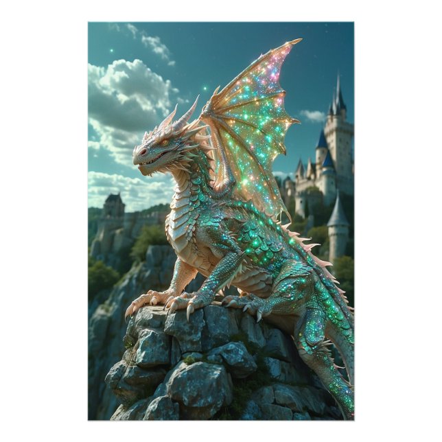 *~* AP88  Fantasy Creature Dragon Wall Artwork 25 Photo Print (Front)