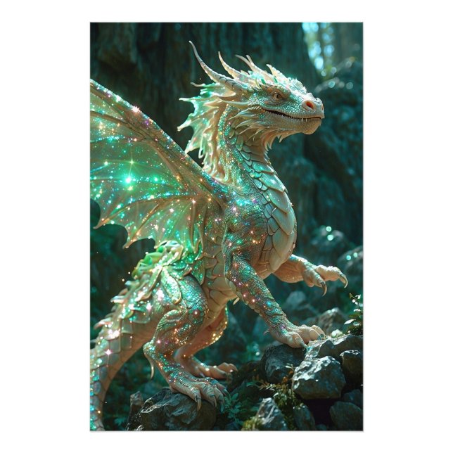*~* AP88 Fiery Fantasy  Dragon Wall Artwork 12 Photo Print (Front)
