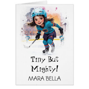 *~* AP94 Mignonne Hockey Girl 12 Personnaliser Ann