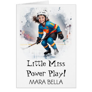 *~* AP94 Mignonne Hockey Girl 9 Personnaliser Anni