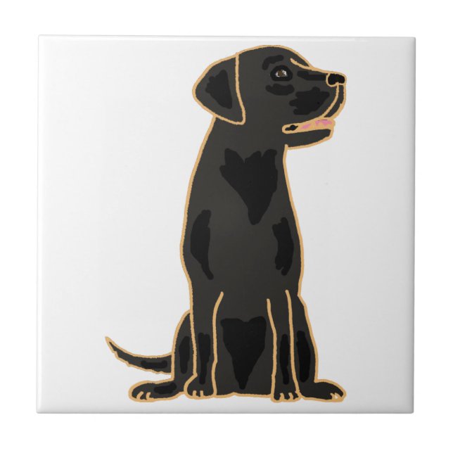 AP- Black Labrador Tile (Front)
