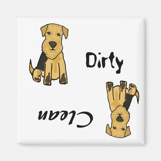 AP- Dirty Paws Dishwasher Magnet (Front)