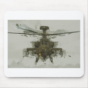 Apache Attack Helicopter Mouse Pad