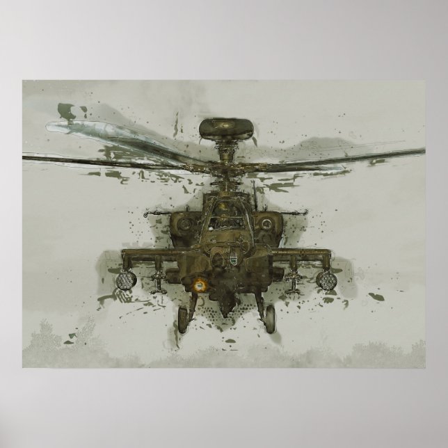 Apache Attack Helicopter Poster (Front)