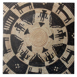 Apache Basket Weaving Art Tile