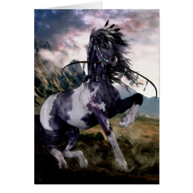 Apache Blue Painted Horse (Front)