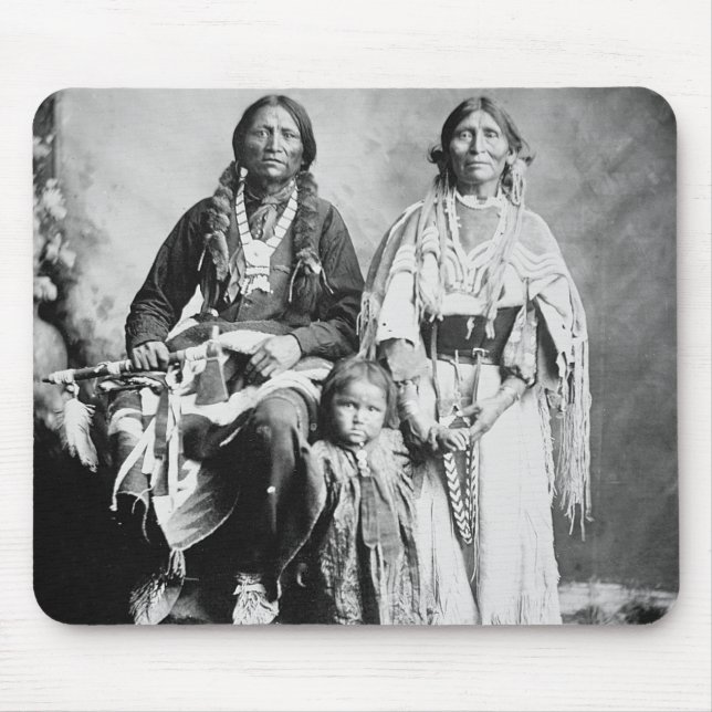 Apache Chief Antonio Maria with his family, 1897 ( Mouse Pad (Front)