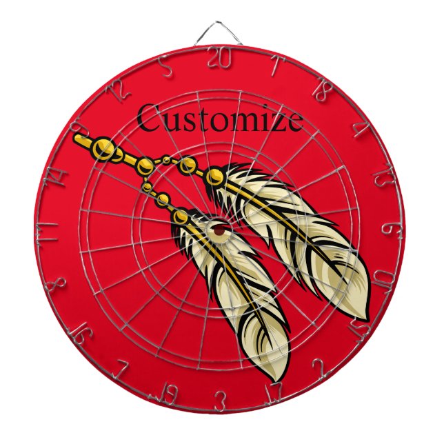 Apache Feathers Thunder_Cove  Dartboard (Front)