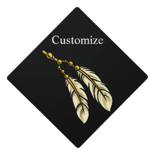 Apache Feathers Thunder_Cove Graduation Cap Topper