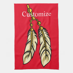 Apache Feathers Thunder_Cove Kitchen Towel