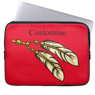 Apache Feathers Thunder_Cove  Laptop Sleeve