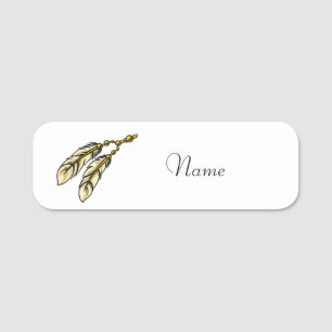 Apache Feathers Thunder_Cove Name Tag