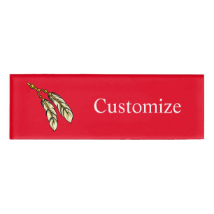 Apache Feathers Thunder_Cove Name Tag