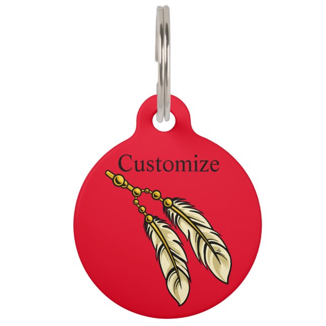 Apache Feathers Thunder_Cove  Pet Tag (Front)