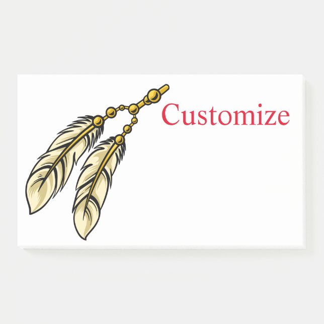 Apache Feathers Thunder_Cove Post-it Notes (Front)