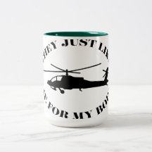 Apache Helicopter funny mug