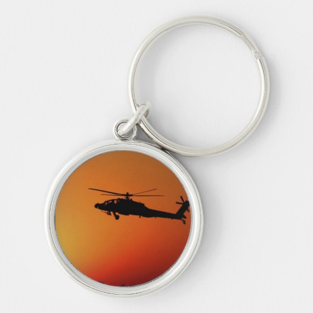 Apache Helicopter Keychain (Front)
