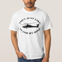 Apache Helicopter Shirt