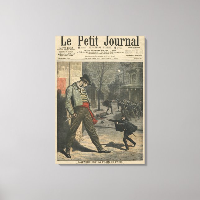 Apache is a nuisance for Paris Canvas Print (Front)