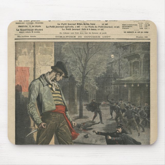 Apache is a nuisance for Paris Mouse Pad (Front)