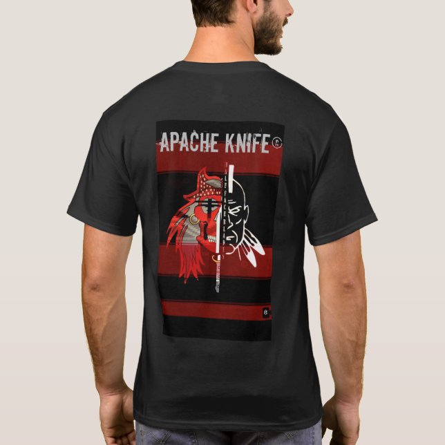 Apache Kinfe®️™️🇺🇸 ShadowWolf 22. Blades T-Shirt (Back)
